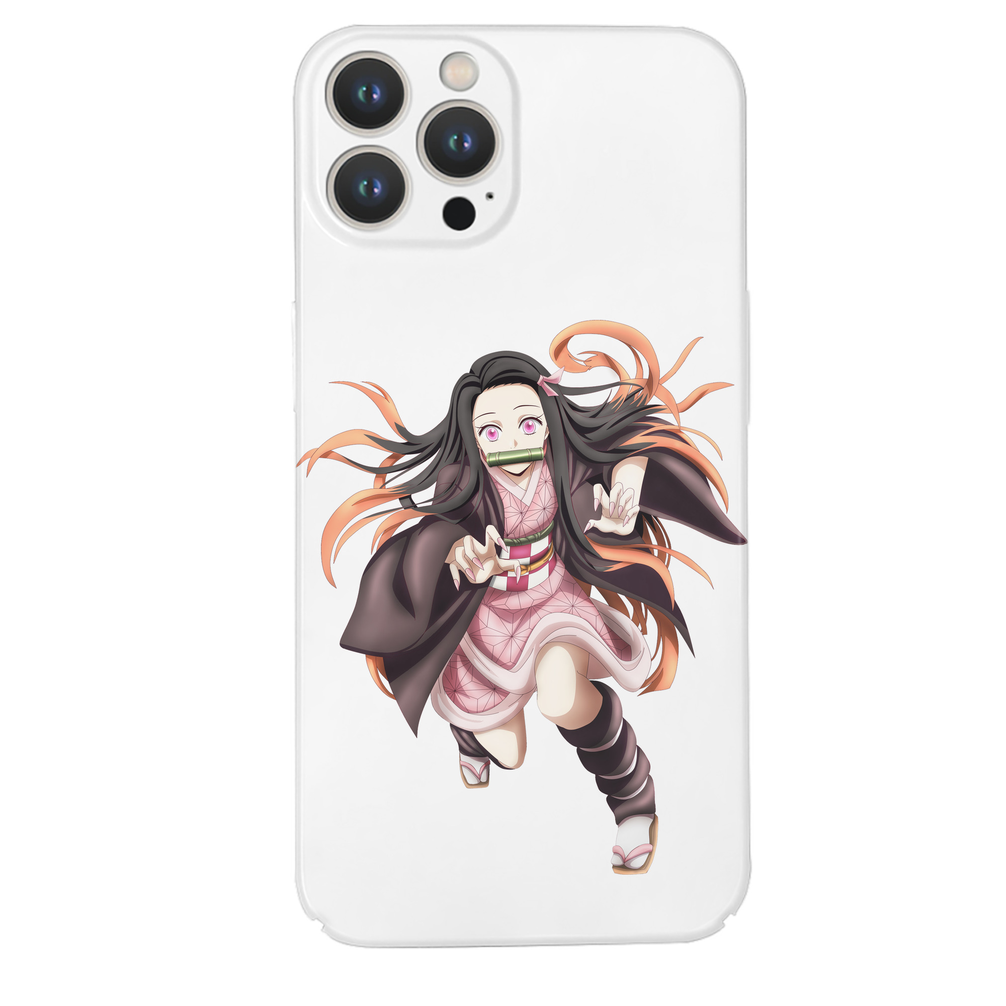 （画像用） 鬼滅の刃（きめつのやいば）竈門 禰󠄀豆子／かまど ねずこ Kamado Nezuko 【iPhone 14シリーズ対応】ハードケース